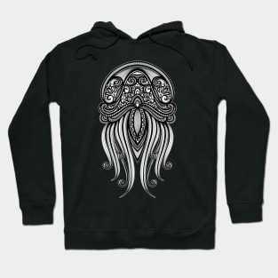 Decorative Jellyfish with Stamped Texture Hoodie